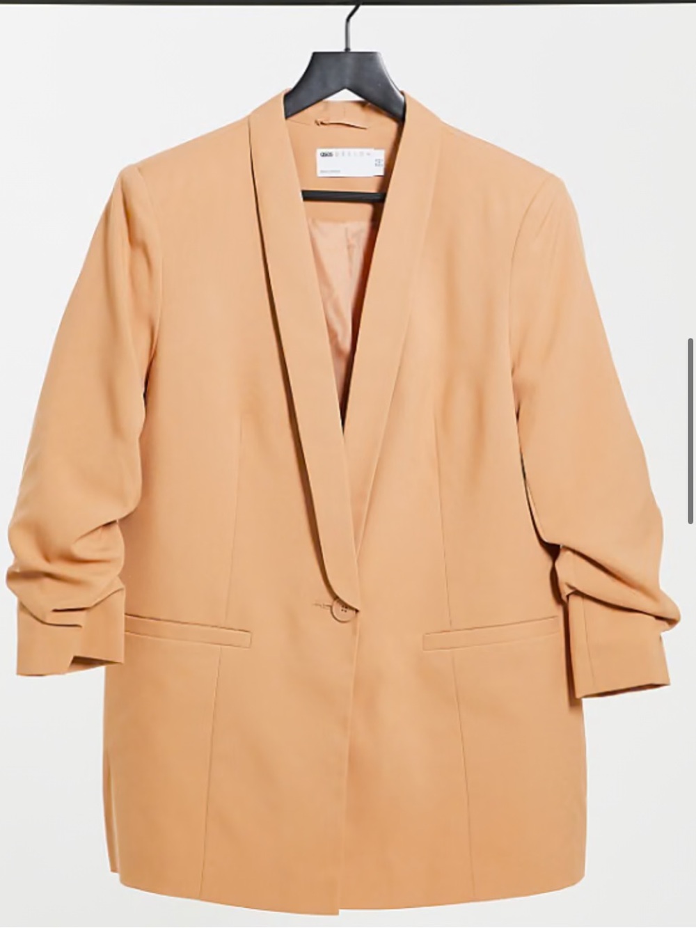 ASOS Peach Shawl Collar Blazer